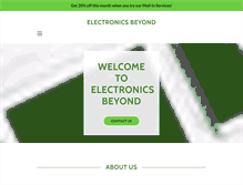 Tablet Screenshot of electronicsbeyond.com